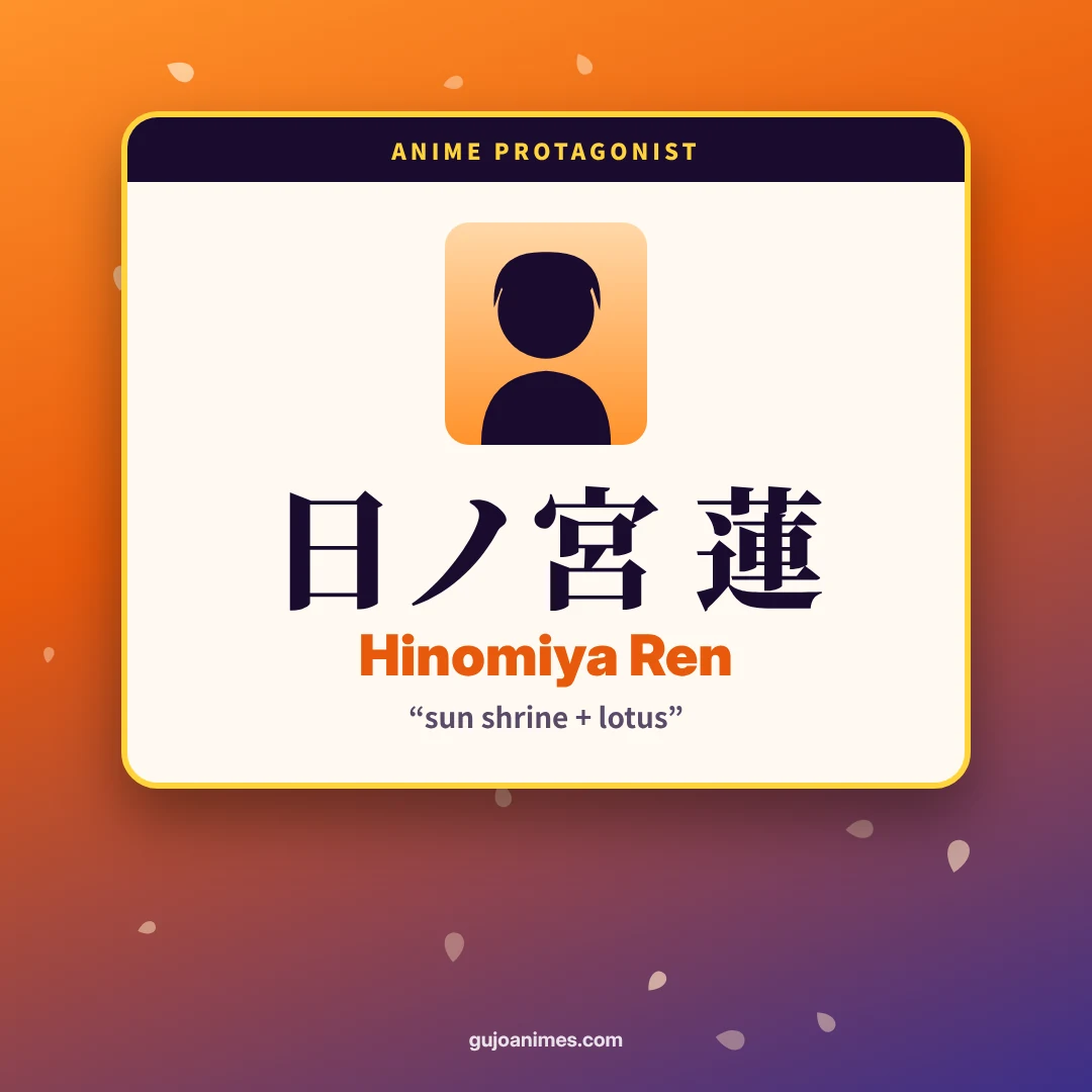 Anime protagonist name idea with kanji meaning