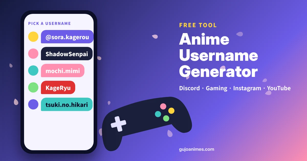 Anime username generator ideas for Discord, gaming and Instagram